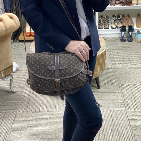 Louis Vuitton Mini Lin Saumur Ebene - Picture 13 of 13